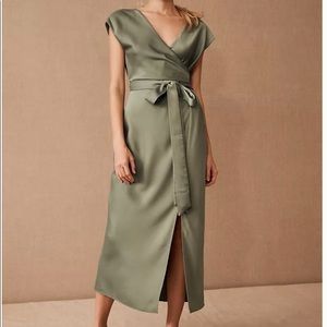 BRAND NEW with tags- BHLDN Louisa Dress - moss green